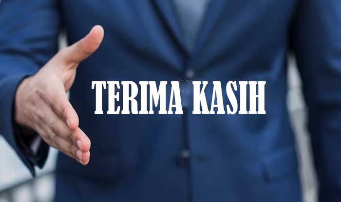 ucapan terima kasih